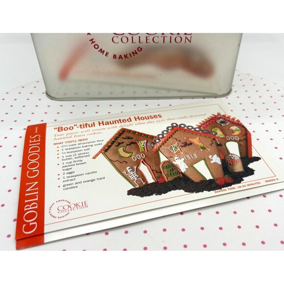 Great American Home Baking Cookie Collection Tin With Recipe Cards Templates EUC - Picture 7 of 16
